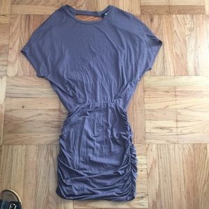 Purple Dress with bodycon skirt